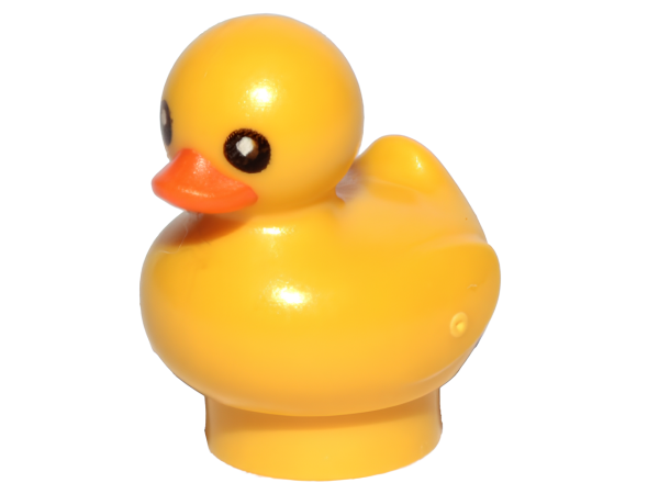 Lego Утка  Duckling with Molded Orange Beak and Printed Black Eyes 49661pb01